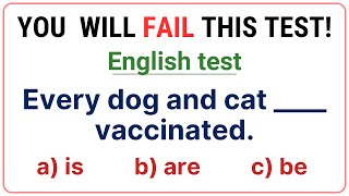 English Grammar Test 🌟 If you pass this test your English is fantastic [upl. by Vaules]