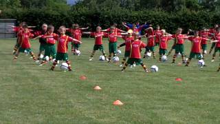 Warm Up Stabi Programm INTERSPORT kicker Fußballcamp Merschwitz [upl. by Aymer840]