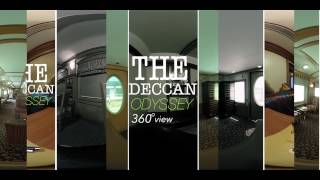 360°VideoThe stunning view of luxury train The Deccan Odyssey [upl. by Bryna739]