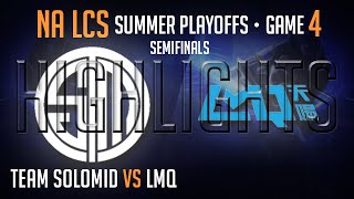 Highlights TSM vs LMQ PAX Semi Final  Game 4 S4 NA LCS Playoffs Worlds Regional Qualifier [upl. by Vandervelde369]