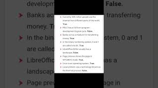 CCC Exam True False  viral ytshorts shortvideos shortviral computer software computergyan [upl. by Mead]