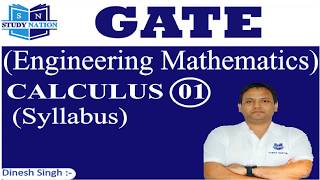 GATE Engineering Mathematics  Calculus 01  syllabus GATE [upl. by Enomyar]