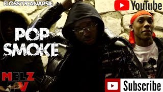 WOO Rapper Pop Smoke Says his opps NEVER Spin amp POLICE rush the interview [upl. by Retluoc]