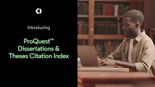 Introducing ProQuest Dissertations amp Theses Citation Index [upl. by Verdi]