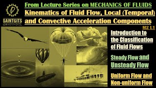 Mechanics of Fluids KTU  Fluid Kinematics  Convective Acceleration  Classification of Flows  M2 [upl. by Scevor682]