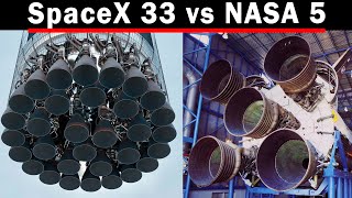 Why Does SpaceX Use 33 Engines While NASA Used Just 5 [upl. by Sone]