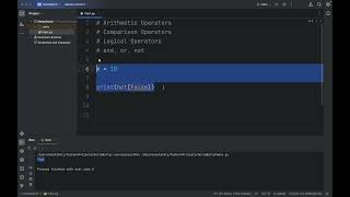 Video 4 Mastering Logical Operators in Python with Coding Examples [upl. by Aihsad]