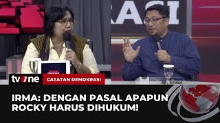 Beda Pendapat Irma Vs Feri soal Kritik Rocky Gerung Masalah Etika atau Hukum  tvOne [upl. by Ramo]