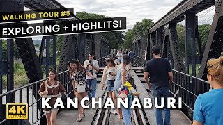 Lets explore the charming Kanchanaburi Town in Thailand  My 4K Walking Tour [upl. by Elenaj]