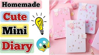 How to make a cute and mini diary  homemade cute and mini dairy make your own homemade diary [upl. by Ruel987]