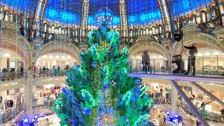 Sapin de Noël des Galeries LaFayette Haussmann de Paris  Animation Noël 2022  Planète Sapin  HD [upl. by Forrester]