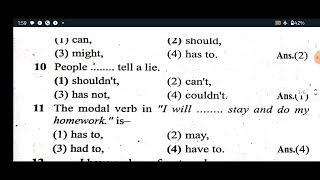 MODALS Fill in the blanks most important mcq Tarang Online classes [upl. by Parrnell]