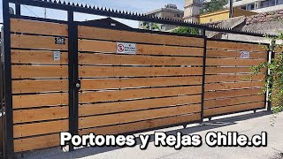 Portones Eléctricos Rejas de fierro y Madera Portones para Parcelas Rejas de Seguridad Chile [upl. by Azitram]