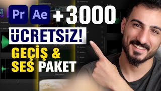 YOUTUBER ve EDİTÖR Paket ÜCRETSİZ 🚀 Eklenti Premiere Pro amp After Effect [upl. by Scrogan]