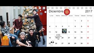 CNCO  CALENDARIO 2017IMAGENES  DESCARGARIMPRIMIR TOP5NCO REGALOLINKS EN LA DESCRIPCION [upl. by Gilli]