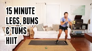 15 Minute Legs Bums amp Tums HIIT Workout  The Body Coach [upl. by Haisi]