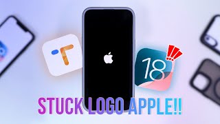 Solusi iPhone Stuck Logo Apple Setelah Update iOS 18  TunesKit iOS Recovery ⚡️ [upl. by Osnola]