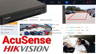 AcuSense DVR HIKVISION IDS7204HQHIM1S Test pe functiile TRIPWIREINTRUSION cu camere analogice [upl. by Novrej]