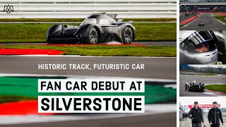 FAN CAR DEBUT at SILVERSTONE  Historic Track Futuristic Car  1000bhptonne  McMurtry Spéirling [upl. by Fennie685]