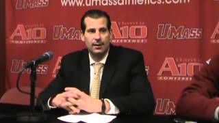 1222 UMass Basketball Postgame Press Conference Following Win Over East Carolina [upl. by Zipah408]