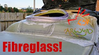 Fibreglass Getting it on ASMR Boatbuilding [upl. by Noxid]