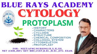 CYTOLOGY  PROTOPLASM HISTORY  CHARACTERS  CYCLOSIS  STRUCTURE  CYTOSKELETON  PROTOPLAST [upl. by Nagek]