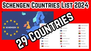 Schengen visa Countries 2024  Country in Schengen zone  European Country of list schengen [upl. by Kristel]