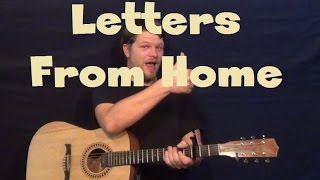 Letters From Home John Michael Montgomery Easy Guitar Lesson How to Play Tutorial [upl. by Enilekaj724]