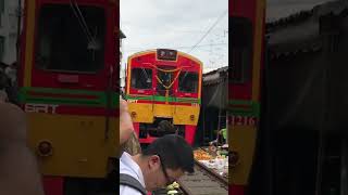 Mae Klong Railway Market [upl. by Parrott]