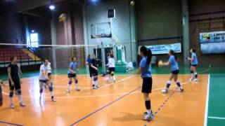 Volley allenamento riscaldamento con il bagher [upl. by Asquith]