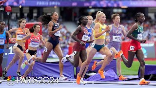 Nikki Hiltz places third claims spot in womens 1500m final  Paris Olympics  NBC Sports [upl. by Swenson]