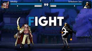 Whitebeard vs Bartholomew Kuma ONE PIECE JUS MUGEN [upl. by Jessamyn]