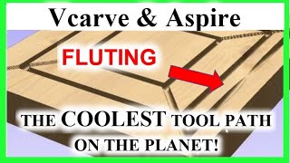 Flutes  How To Do Fluting  Flutes Toolpath Vectric Vcarve amp Aspire [upl. by Analram]