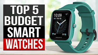 TOP 5 Best Budget Smartwatch 2024 [upl. by Rhtaeh733]