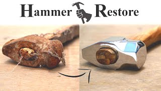 Rusty Hammer Restoration  Old Hammer Restoration  Perfect Restoration [upl. by Notlad113]