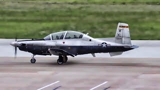 USAF Pilot Training • T6A Texan II Touch amp Go Landings [upl. by Airrotal377]