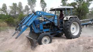 รถไถโหด Tractor Ford 6600 Turbo By Lek Modify [upl. by Aisatnaf]