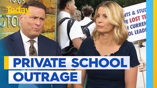 Newington College parents outraged at coed decision  Today Show Australia [upl. by Akzseinga]