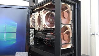 Noctua 140mm NFA14 PWM and 120mm NFA12x25 PWM Meshify C Case [upl. by Tonjes]