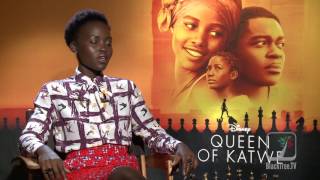 Lupita Nyongo Interview Queen of Katwe [upl. by Redliw]