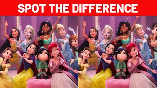 Disney Princesses Save Wreck It Ralph 🔎SPOT THE DIFFERENCE 🔎 Brain Games  movie puzzle  100 FAIL [upl. by Cairns]