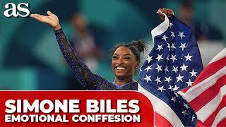 SIMONE BILES shocks with EMOTIONAL CONFESSION after SECOND GOLD in PARIS 2024 [upl. by Pacificas]