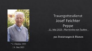 Trauergottesdienst Josef Feichter [upl. by Ys]