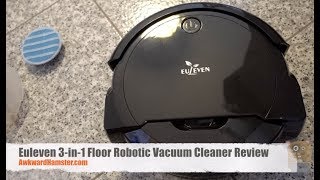 Euleven 3 in 1 Floor Robotic Vacuum Cleaner Review [upl. by Quincy763]