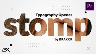 Premiere Pro Template Typography Opener  Dynamic Stomp Intro  Free Font Download [upl. by Vittoria]