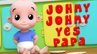 johny johny yes papa  kids rhymes  kids songs  3d rhymes  junior squad [upl. by Winshell]