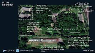 Aftermath of Storm Shadow Strike on Marino Bunker in Kursk  Report Using Satellite Imagery [upl. by Shum]