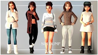 🪶PRETEEN SIM DUMP  CC FOLDER  SIM DOWNLOAD  SIMS 4 [upl. by Adnilram]