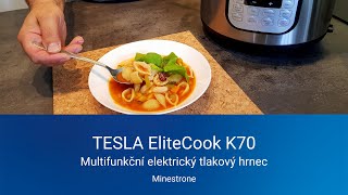 Minestrone  TESLA EliteCook K70  multifunkční elektrický tlakový hrnec 10v1 [upl. by Ketti419]