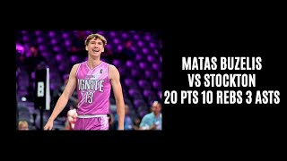 Matas Buzelis vs Stockton 20 PTS 10 REBS 3 ASTS 1 BLK 11524 [upl. by Channing195]